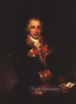 Francisco goya Painting - Retrato de Don José Queralto Romántico moderno Francisco Goya